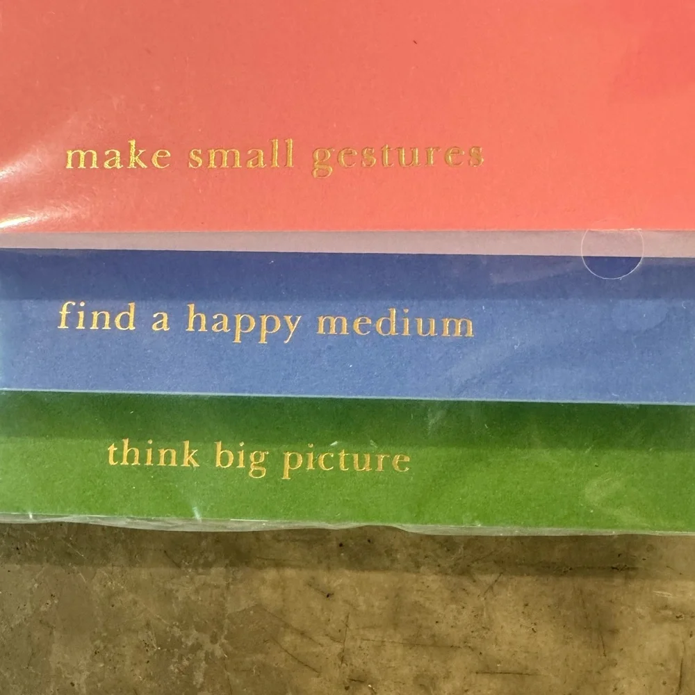 Kate Spade citrus Ink Pen Set of 5  w/ trio of Pink,Blue &green printed Notepads